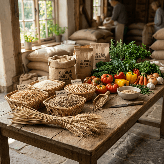 Agricultural products — grains, pulses, and organic produce